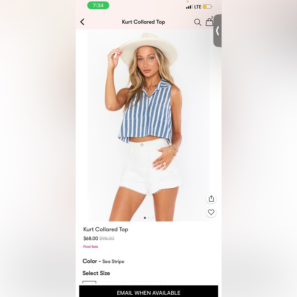 Show Me Your MuMu Kurt Collared Top